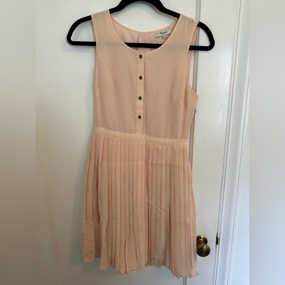 Madewell Silk light pink tank dress Size 0